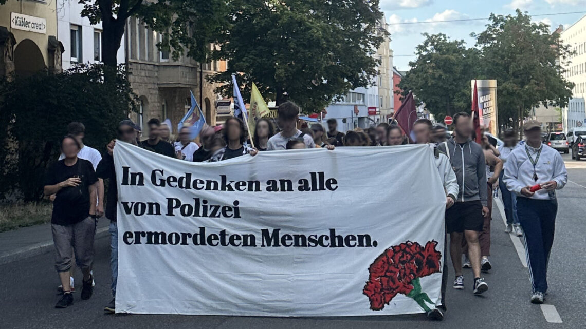 Rückblick & Spendenaufruf: Gedenken an getöteten jungen Mann & Demonstration gegen Polizeigewalt